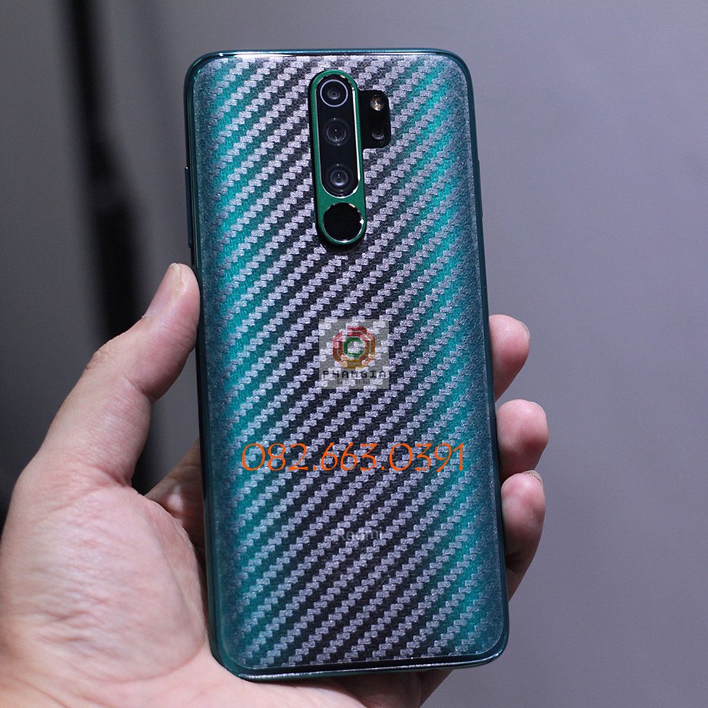 Miếng dán mặt lưng skin carbon Xiaomi Redmi Note 8 Pro