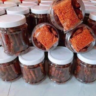 Me Lào chấm muối tôm tây ninh