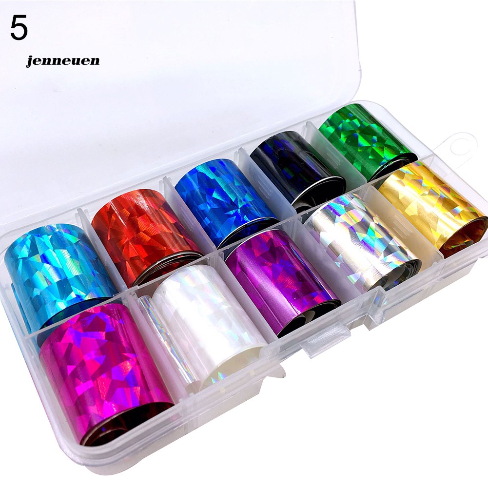 [Hàng mới về] Set 10 Cuộn Giấy Dán Trang Trí Móng Nghệ Thuật