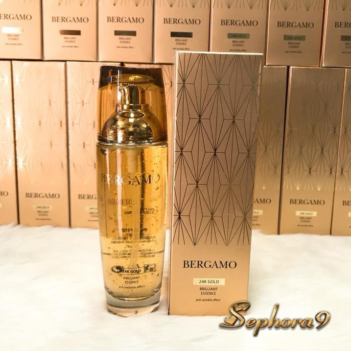 [ Siêu hiệu qủa] Tinh chất dưỡng trắng da Bergamo White Vita \ 24K Gold Luminant Essence 110ml