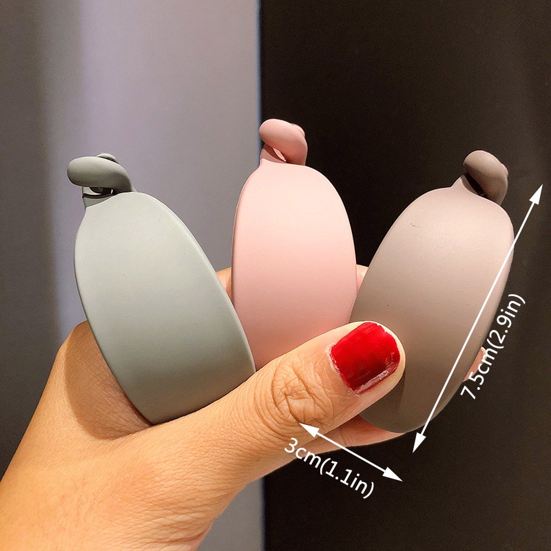 Kẹp đuôi tóc hình dáng quả chuối màu nhám phong cách hàn quốc cho nữ hsu