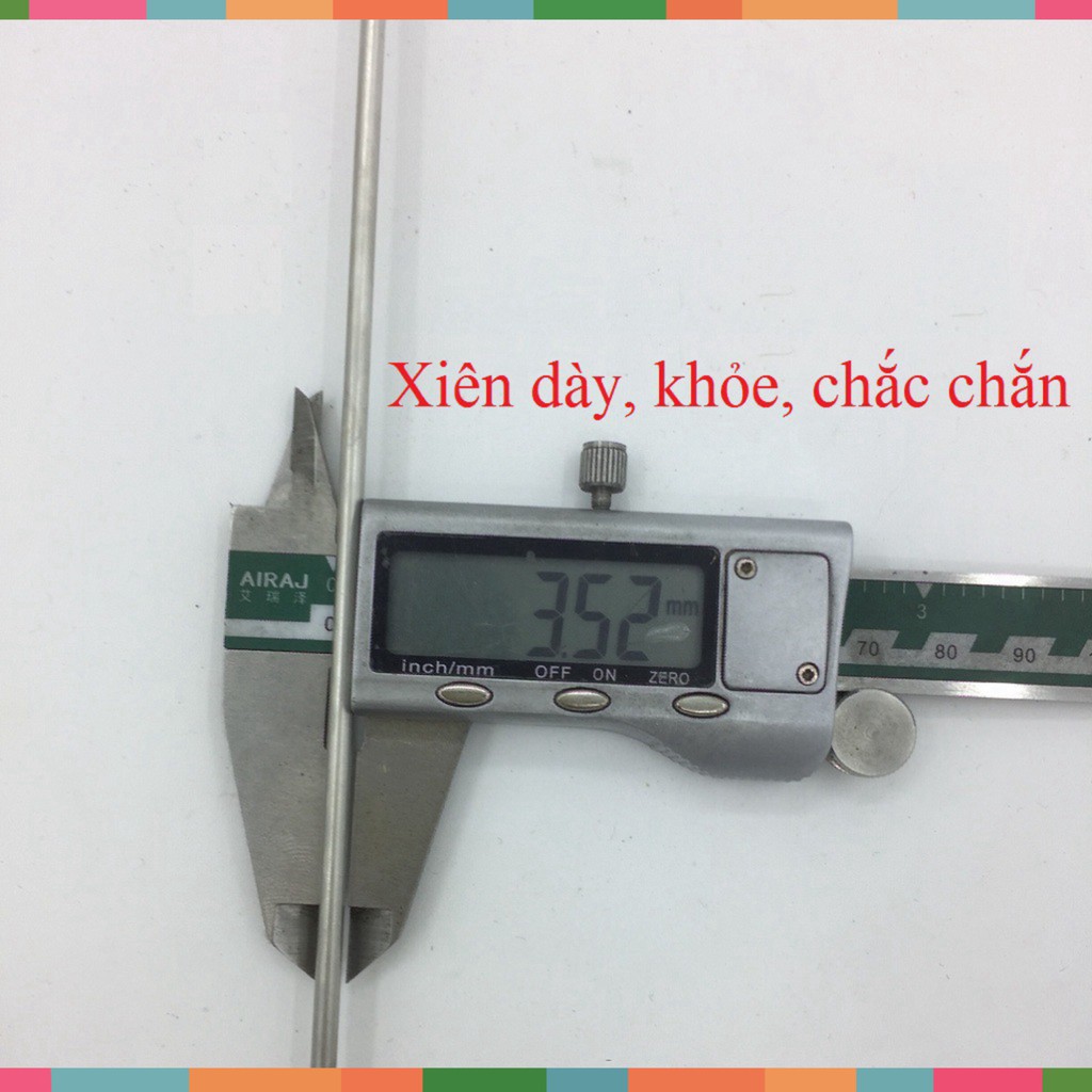 Que xiên thịt nướng TopV 42cm, phù hợp bếp TopV V5M và V5S, xiên nướng Inox cao cấp, không gỉ, xiên nướng thịt, siêu bền