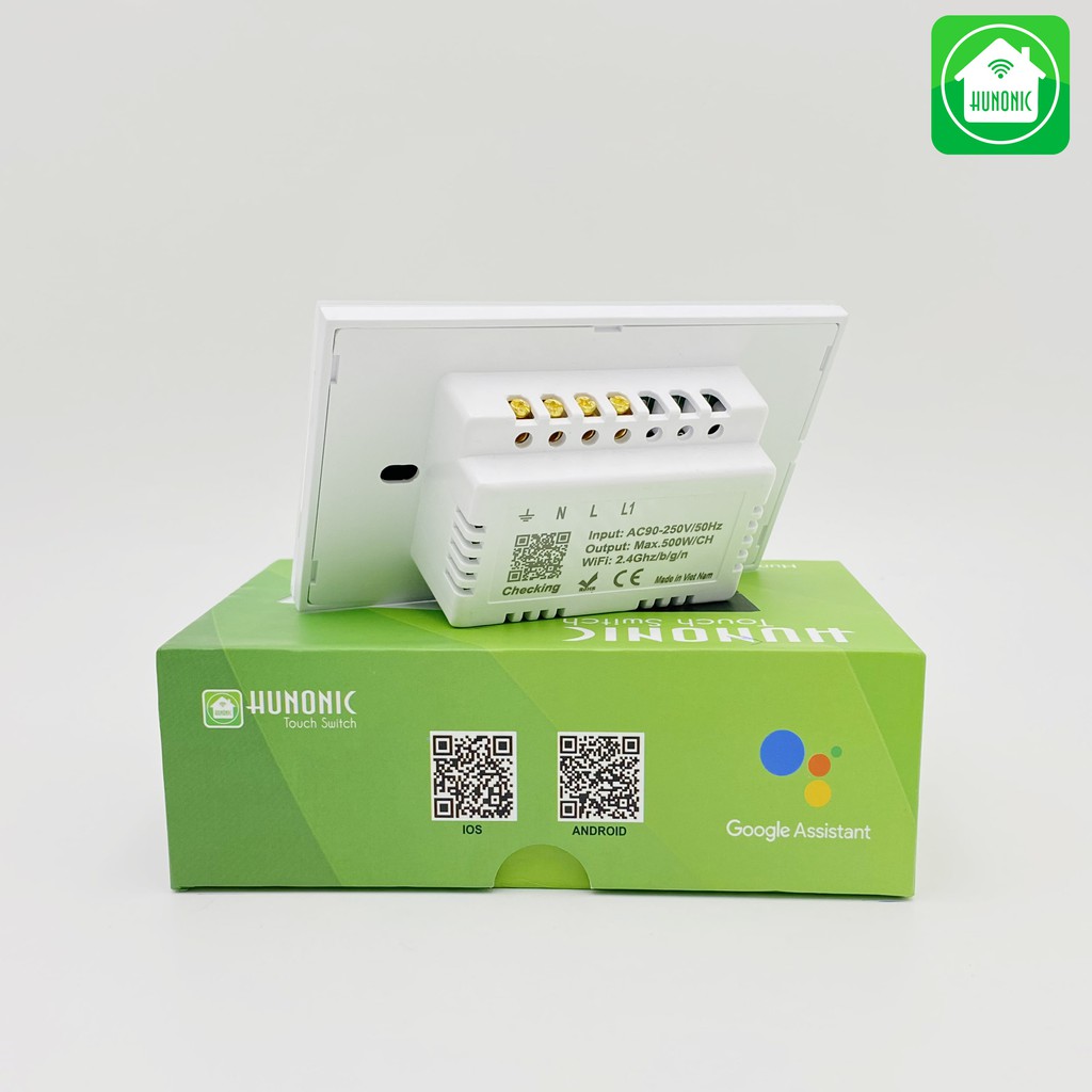 Công tắc Thông minh Hunonic Wifi 1 nút