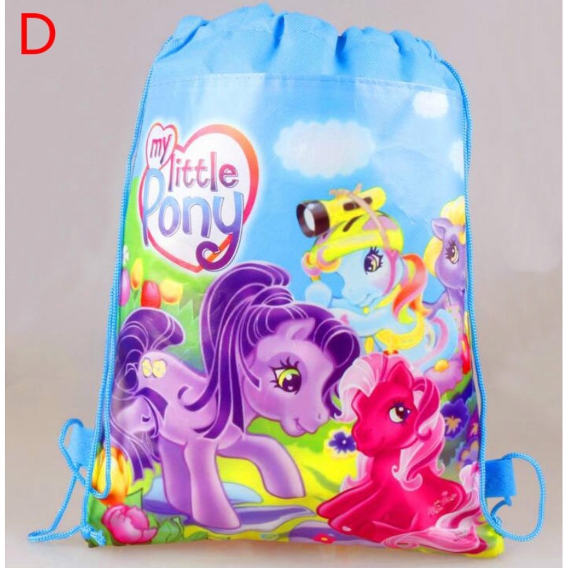 Boys Girls Birthday Party Gift bag Baby Shark Cartoon Drawstring bags