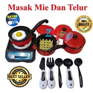 Image of Mainan Anak Masak Masakan LM 9 Kitchen Set Plus Mie dan Telur