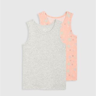 Set 2 áo cotton mặc nhà bé gái Canifa