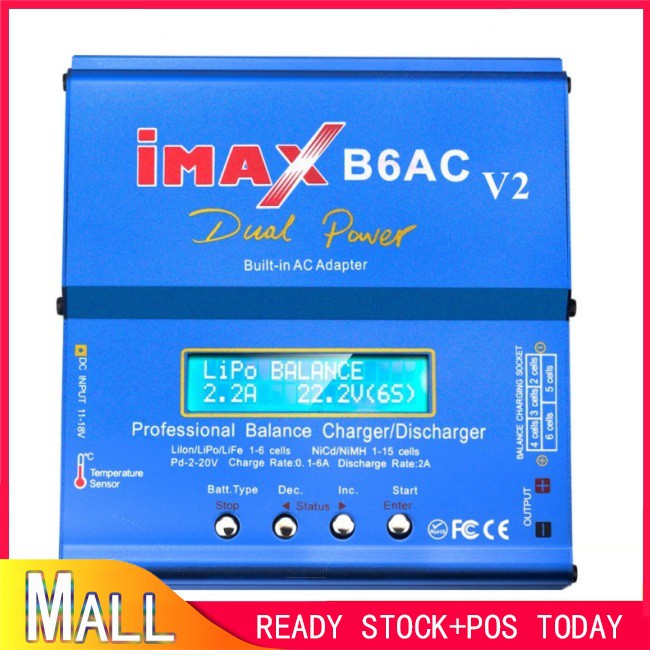 Bộ Sạc Pin Máy Bay Điều Khiển Từ Xa Imax B6Ac B6 V2