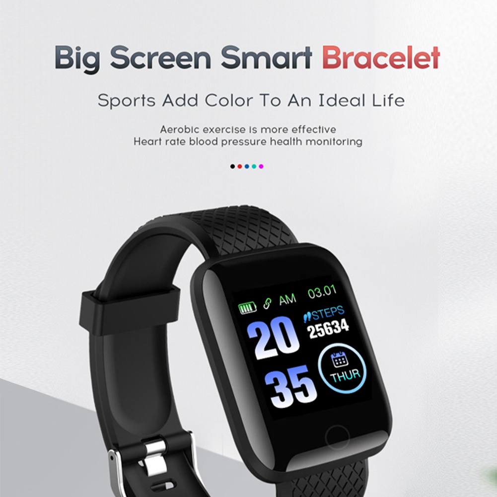 Đồng Hồ Đeo Tay Thông Minh D13 Đo Nhịp Tim / Huyết Áp / Chống Thấm Nước 116 Plus Cho Nam Và Nữ | BigBuy360 - bigbuy360.vn