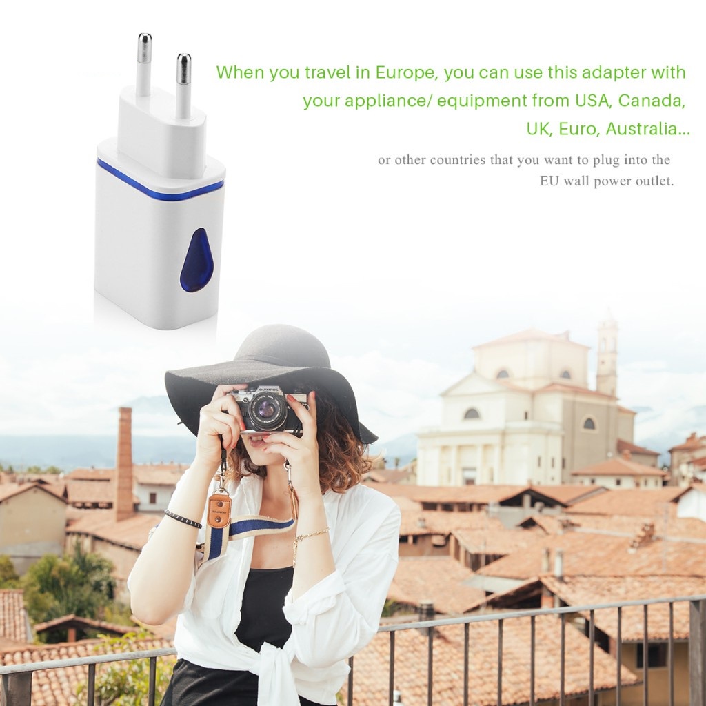 Cốc Sạc 2 Cổng Usb có đèn Led 5V - 2.1A siêu ngon cho mọi điện thoại smartphone SAMSUNG OPPO XIAOMI IPHONE SONY LG HTC