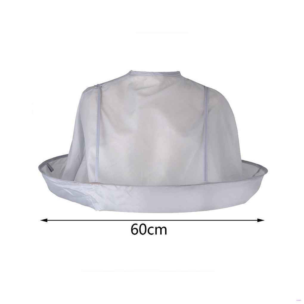 [Hàng mới về] Áo Choàng Cắt Tóc Chống Thấm Nước Có Thể Gấp Gọn Tiện Dụng Dành Cho Người Lớn