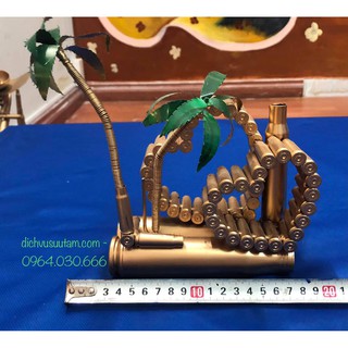 Mô hình vỏ đạn trái tim, cây dừa