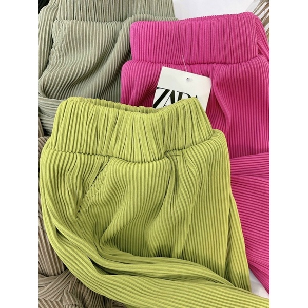 Quần đùi tăm to cạp chun màu sắc mùa hè