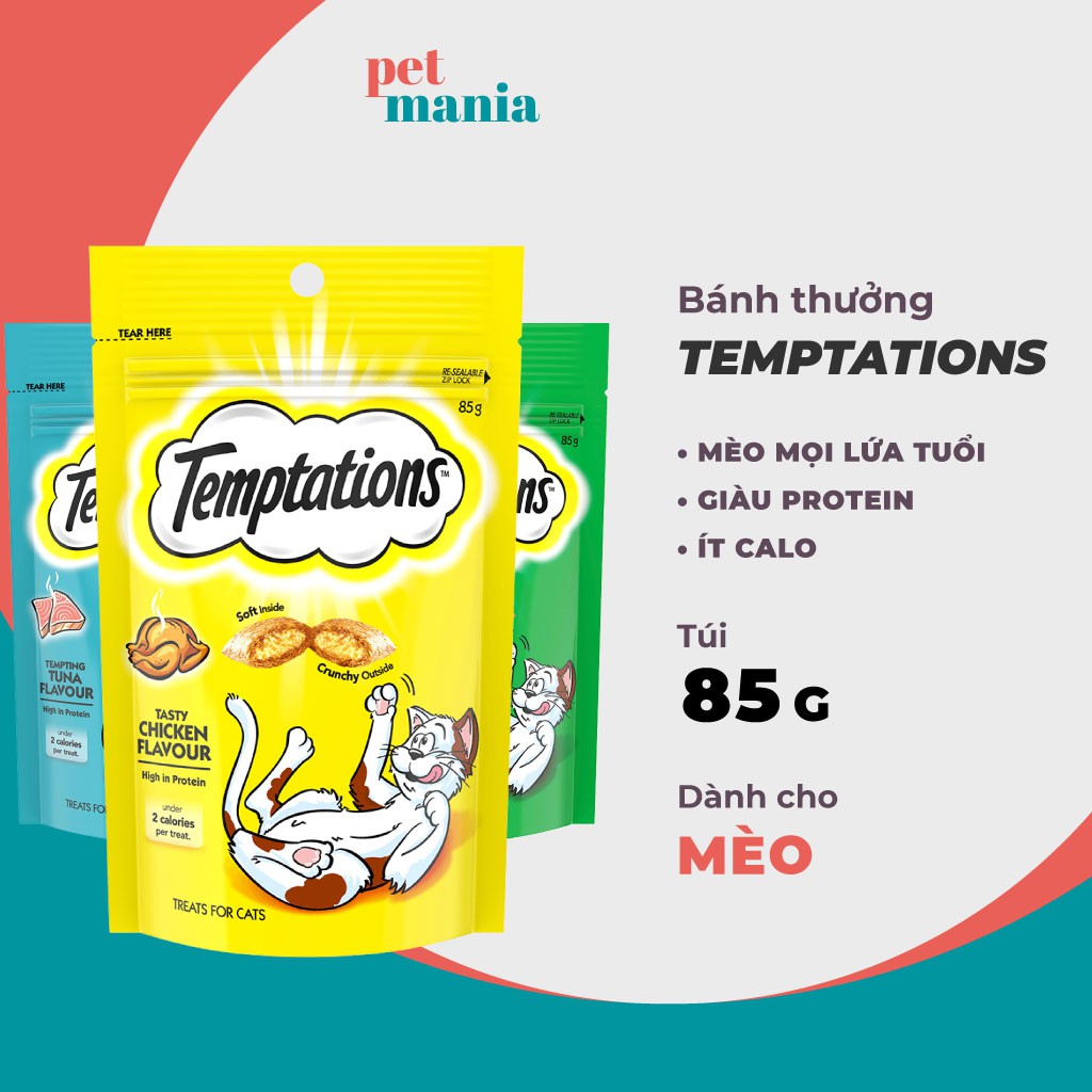 [Mã 229FMCGSALE giảm 8% đơn 500K] Bánh thưởng Temptations 85g