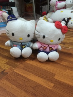 Set 2 mèo bông hello kitty