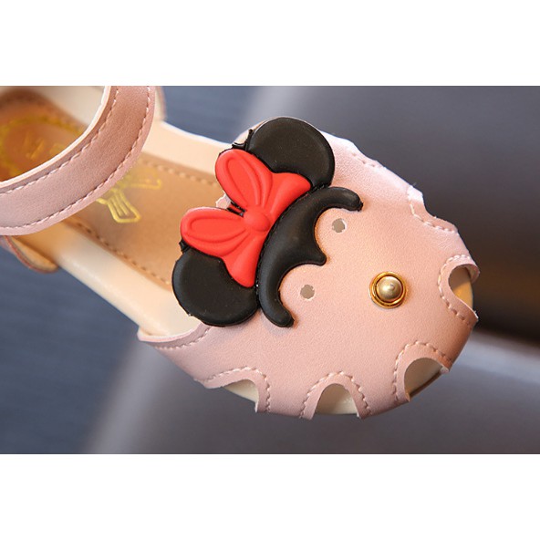 SANDAL TẬP ĐI ĐẾ MỀM HÌNH BÉ MICKY CHO BÉ GÁI