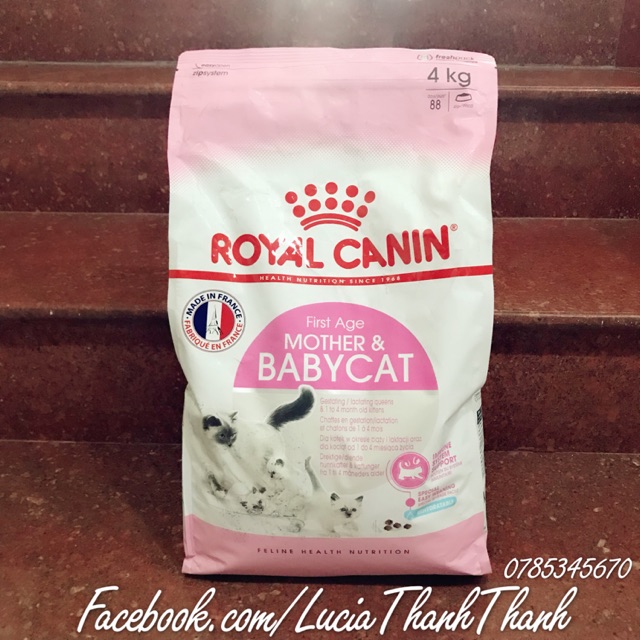 [Freeship HCM trên 150k] Thức ăn cho mèo ROYAL CANIN MOTHER &amp; BABYCAT 34 bịch 1 kg