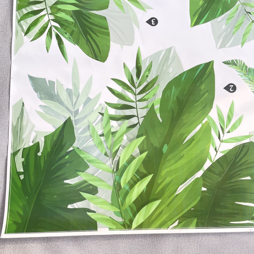 Decal dán tường hàn quốc trang trí phòng ngủ TUNG DECOR XL8361 Vườn Nhiệt Đới 1