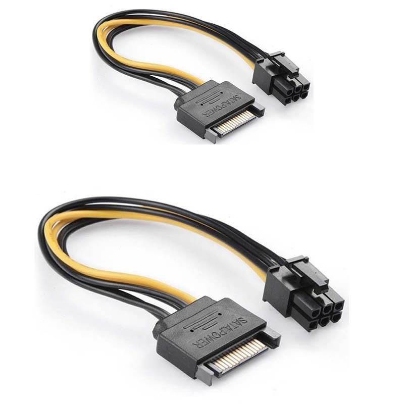 CÁP NGUỒN 6 PIN CHO VGA CHẠY NGUỒN PHỤ