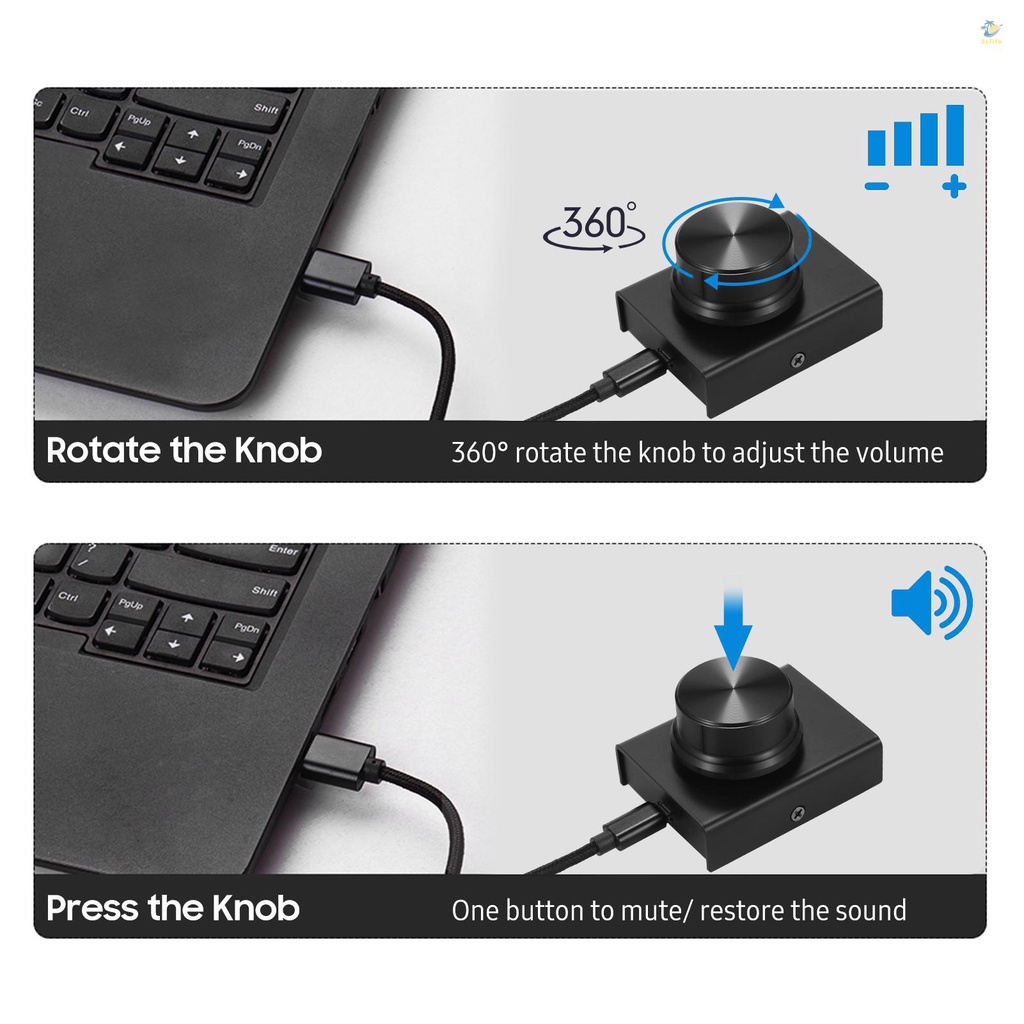 Nút Điều Chỉnh Âm Lượng USB Cho Laptop / PC Win 10 / 8 / 7 / Vista / XP / Mac