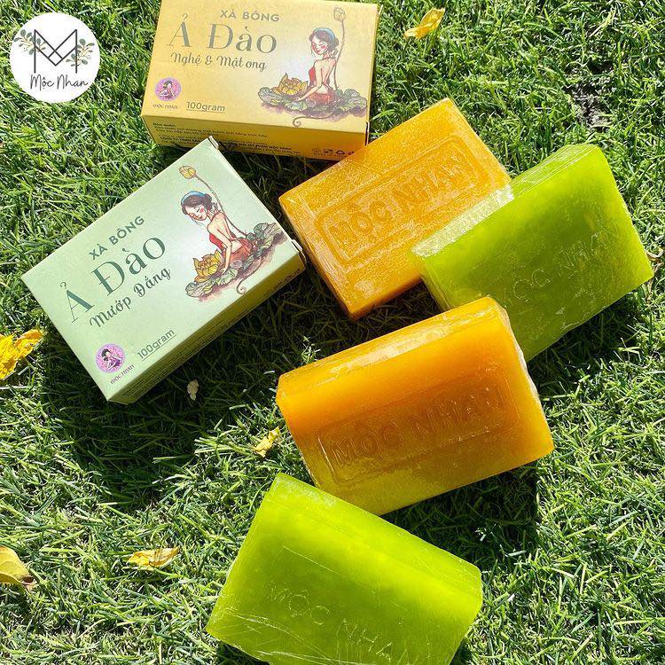 [FreeShip + Tặng Quà] Mộc Nhan Natural - Xà bông Nghệ Soap Ả Đàp 100g ( Trắng da - Dưỡng ẩm) | BigBuy360 - bigbuy360.vn
