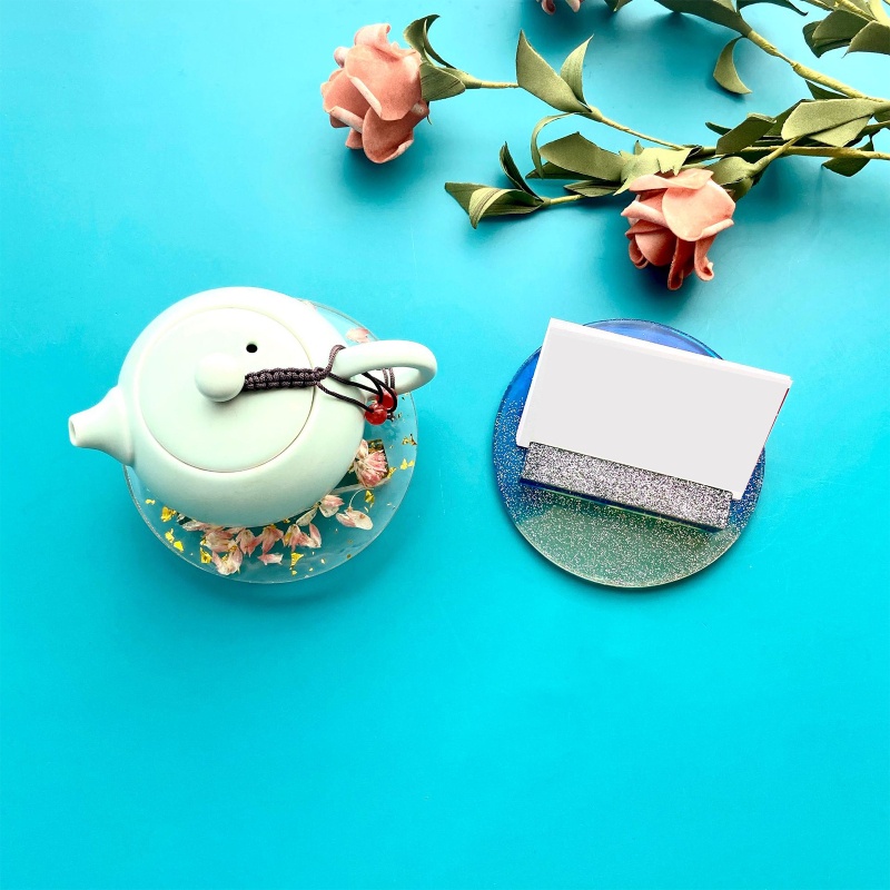 San * Khuôn Silicon Làm Giá Đỡ Điện Thoại / Thẻ Danh Thiếp Trang Trí Văn Phòng Quầy Bartop M