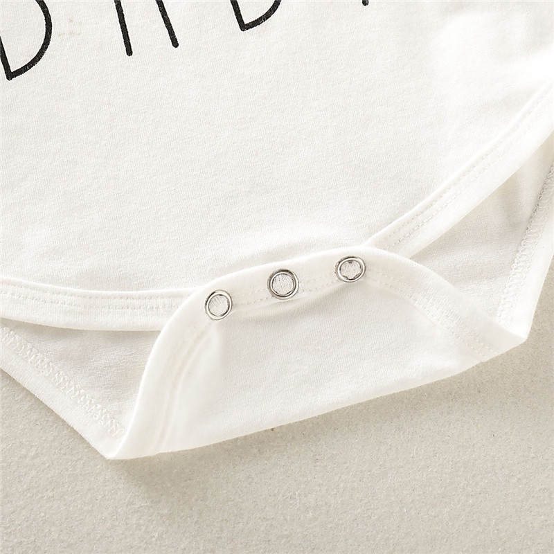 Áo liền quần MIKRDOO vải cotton in chữ hello và cầu vồng thiết kế tay ngắn thời trang mùa hè đáng yêu dành cho trẻ em