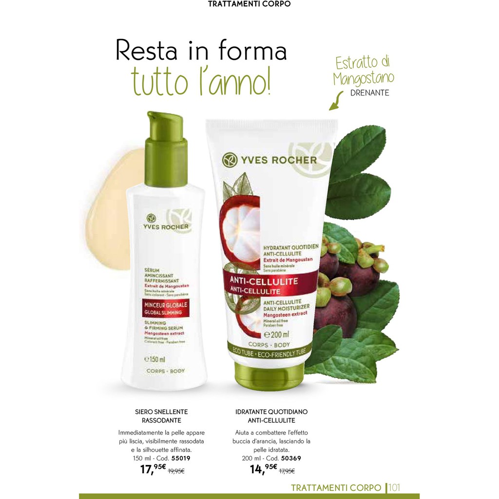 Yves Rocher Kem dưỡng tan mỡ, săn chắc da Anti Cellulite/ Minceur Globale – Made In France