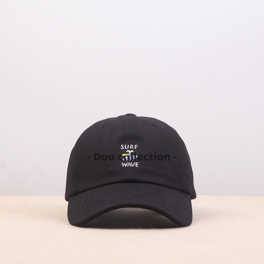 Mũ Lưỡi Trai (Nón Kết) Unisex Thiêu Logo Hình &quot;SURF WAVE&quot; - Chất Liệu Cotton - Mã NV042
