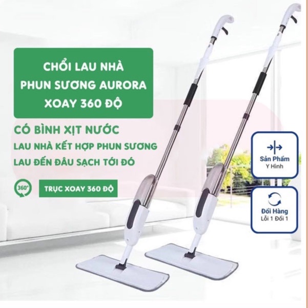 Cây Lau Nhà Đa Năng Thông Minh 2 in 1 Có Bình Xịt Nước Tự động - Chổi Lau Nhà Bình Xịt Phun Sương