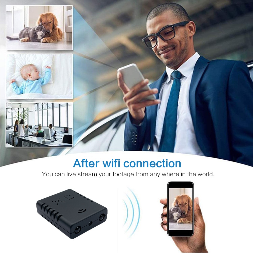 Máy Quay An Ninh Mini Hd 1080P Kết Nối Wifi Hỗ Trợ Tầm Nhìn Ban Đêm DV DVR V380 APP | BigBuy360 - bigbuy360.vn