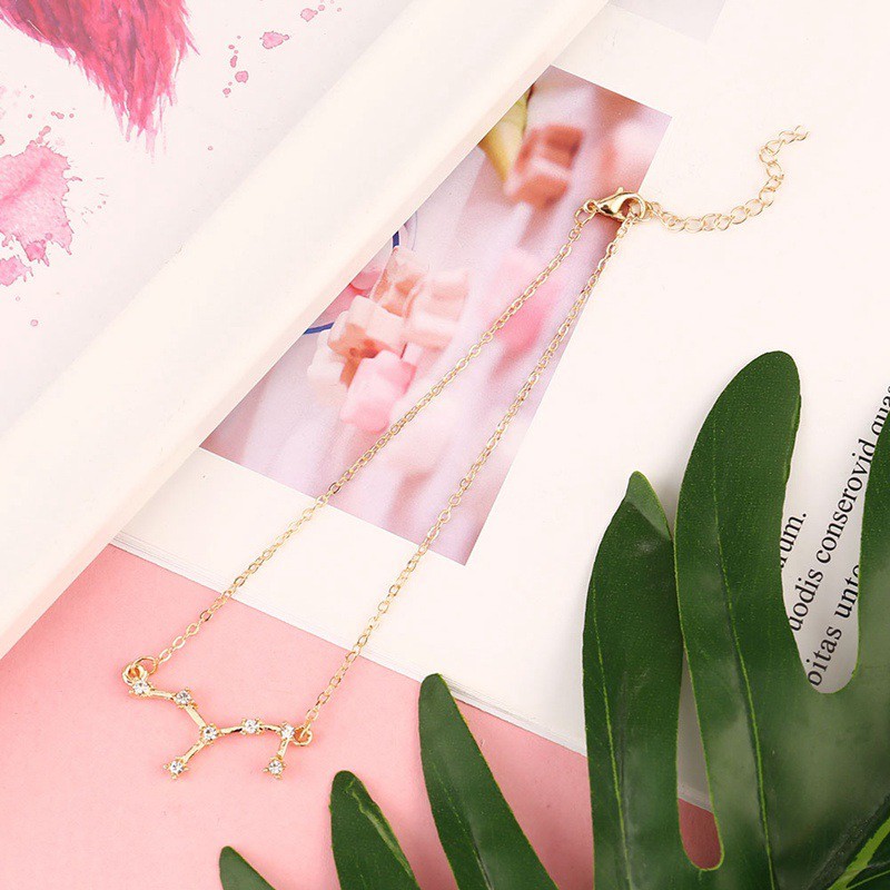 Vòng đeo tay phong cách 12 cung hoàng đạo thời trang Nhật Hàn năng động dành cho nữ