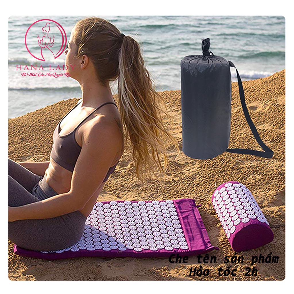 Đệm Tập Yoga Massage Có Gai, Thảm Mát Xa Châm Cứu Bấm Huyệt Thư Giãn Toàn Thân Giảm Đau Trị Liệu Tiện Dụng Cao Cấp