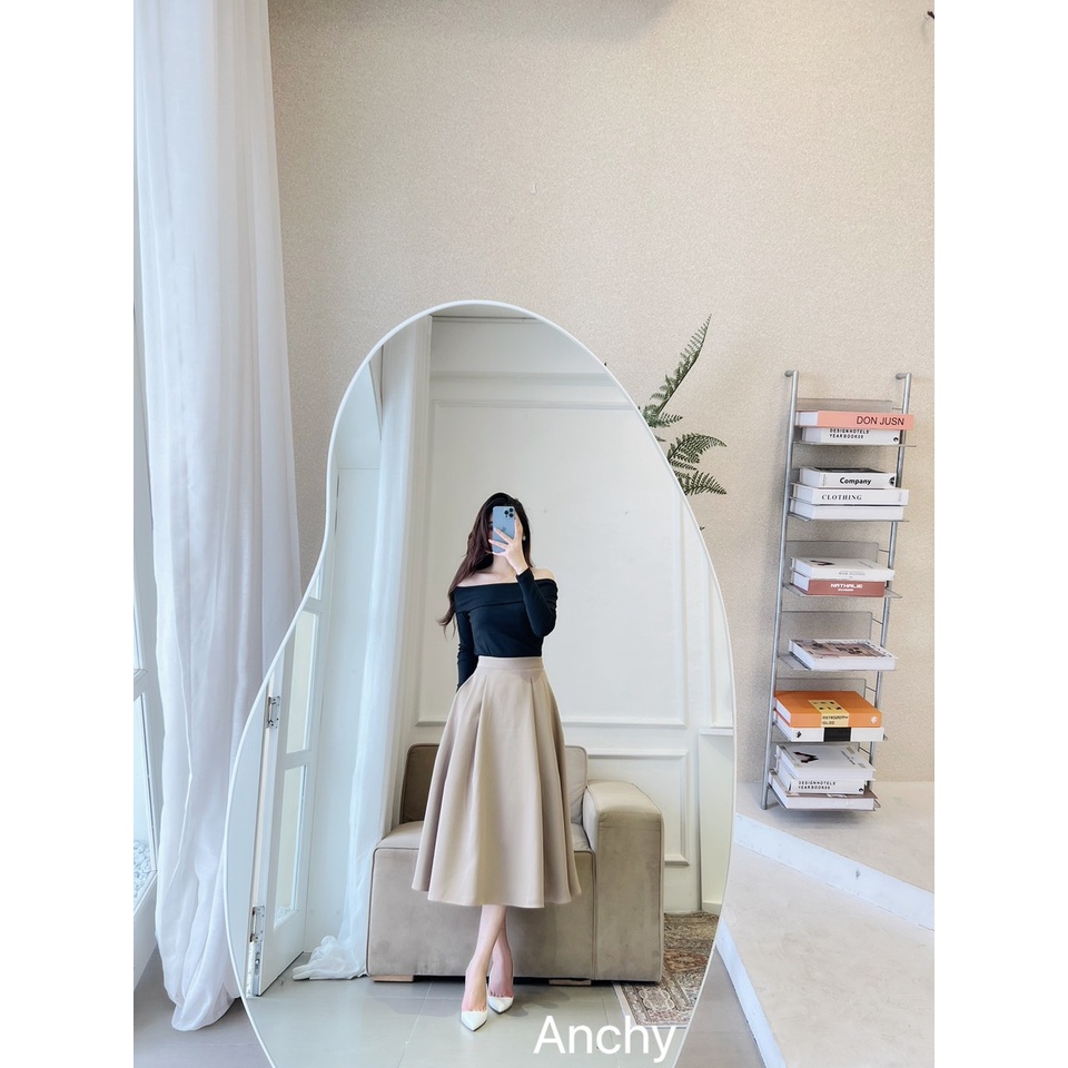 Chân váy dài xòe Vintage - AS008