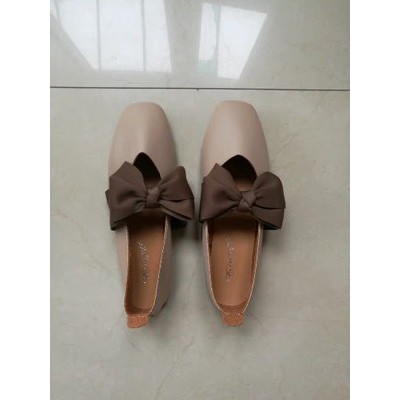 [SẴN] GIÀY BỆT NƠ MŨI VUÔNG | BigBuy360 - bigbuy360.vn