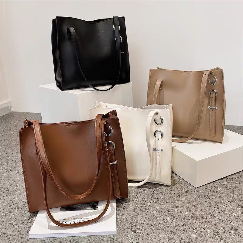 Túi xách tote da nữ giá rẻ size to đựng vừa A4 đeo vai đẹp đi chơi đi làm thời trang hàn quốc DC523