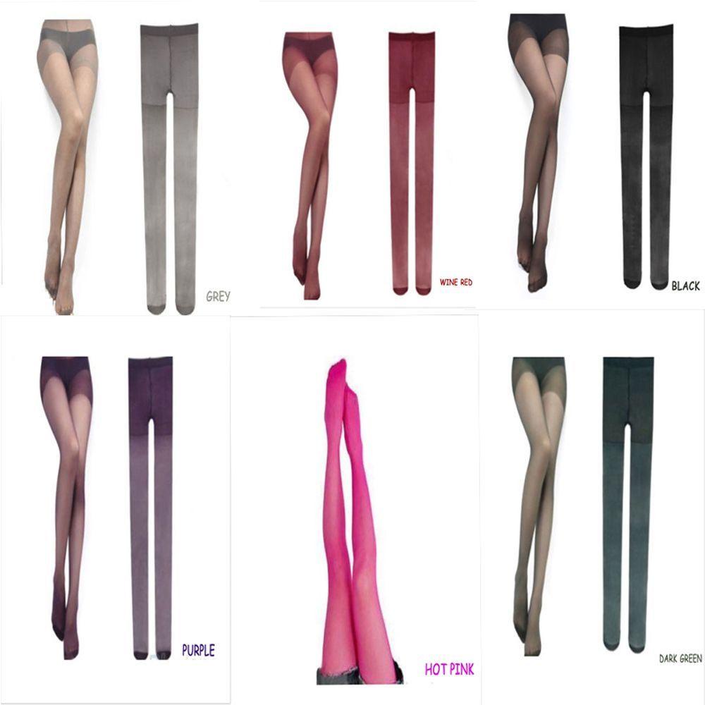 Đôi Vớ Da Xuyên Thấu Màu Sắc Thời Trang Cho Nữ