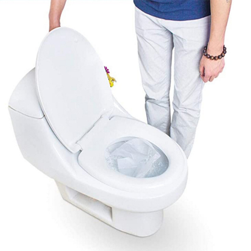 10 tấm phủ bệ ngồi toilet ngăn ngừa vi khuẩn chống thấm nước sử dụng một lần
