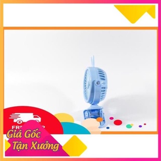 Quạt mini kẹp bàn chạy pin