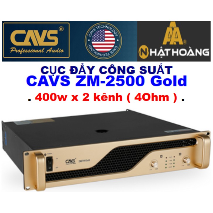 CỤC ĐẨY CÔNG SUẤT CAVS ZM 2500 GOLD