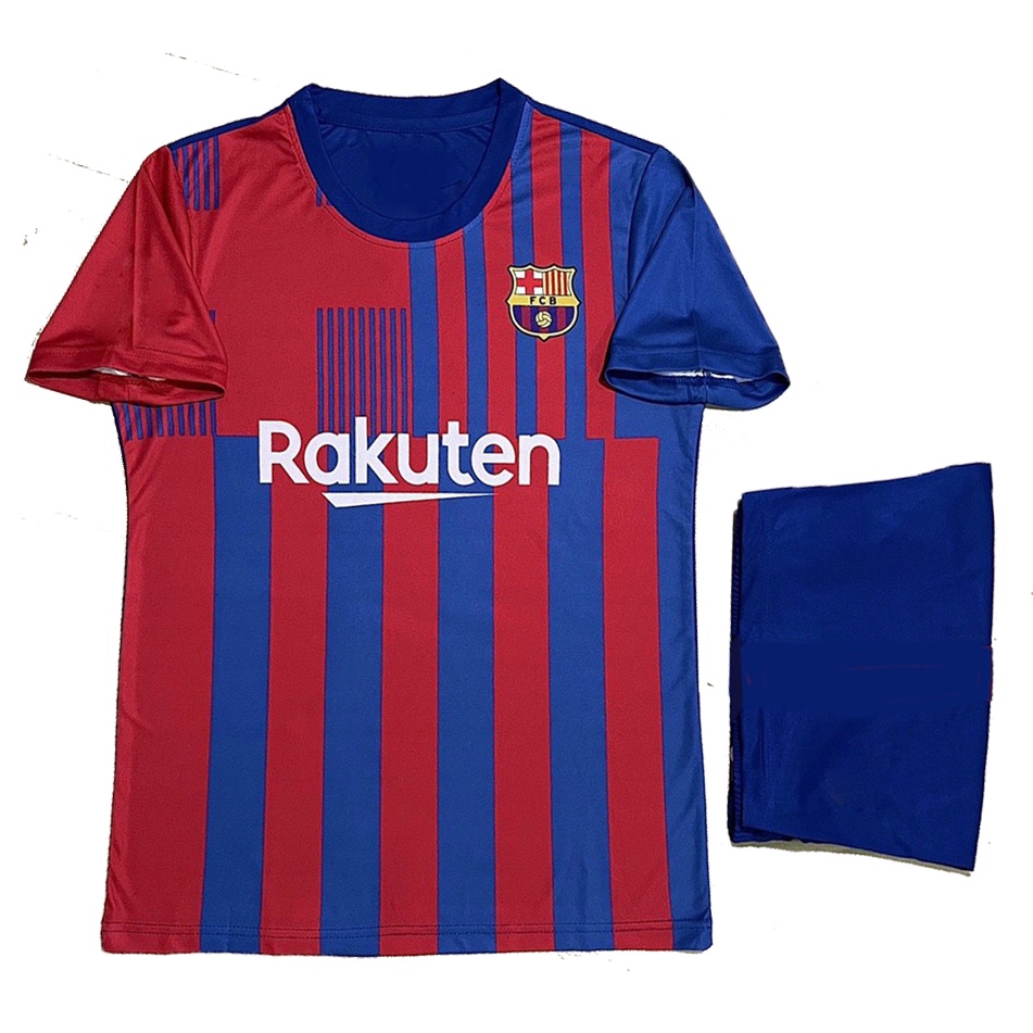 Bộ quần áo bóng đá CLB Barcelona đỏ xanh thun lạnh đẹp mê li
