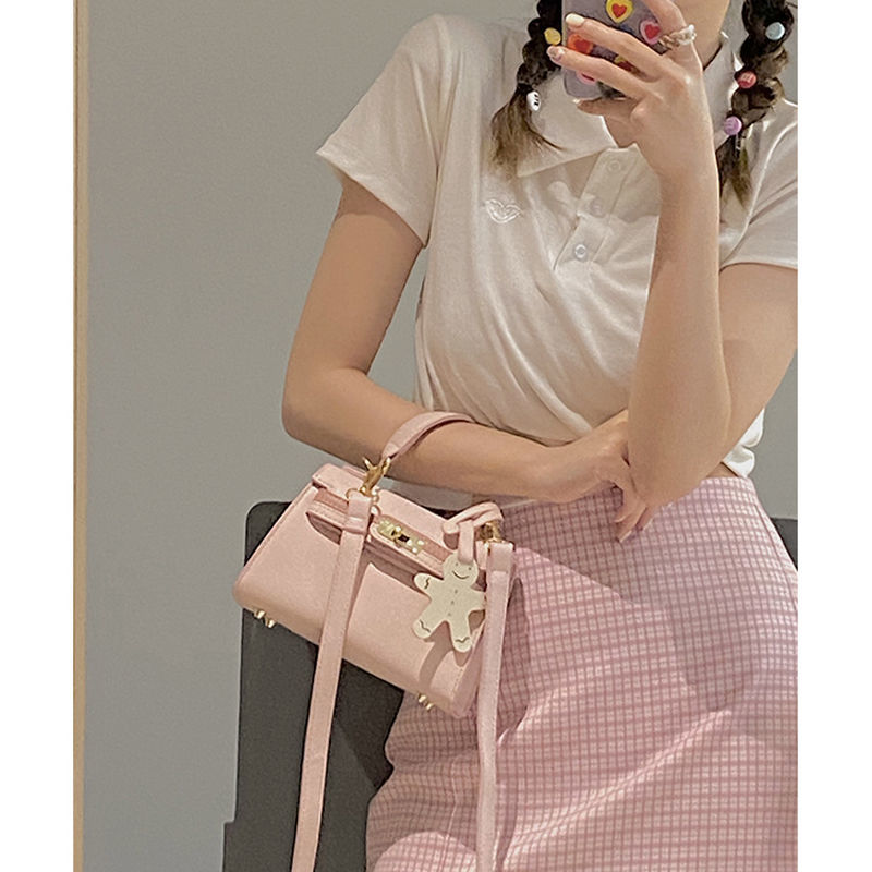 Online Red Western Style High Sense Bag Female Summer2021New Trendy Fashion Best-Seller Crossbody Bag All-MatchinginsKelly Bag