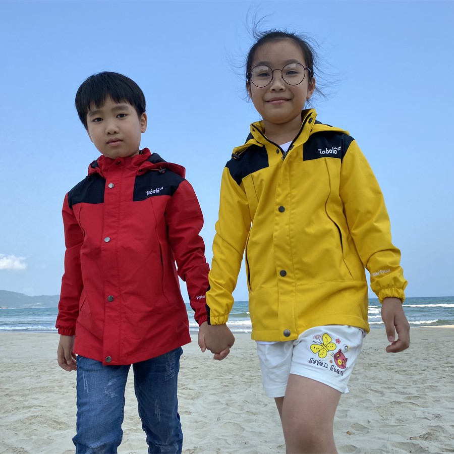 Áo Gió Tabalo Kids Jacket - Áo Khoác Trẻ Em 2 Lớp Chống Nước, Cản Gió, Thấm Hút Mồ Hôi - 1 Đổi 1 Trong 7 Ngày