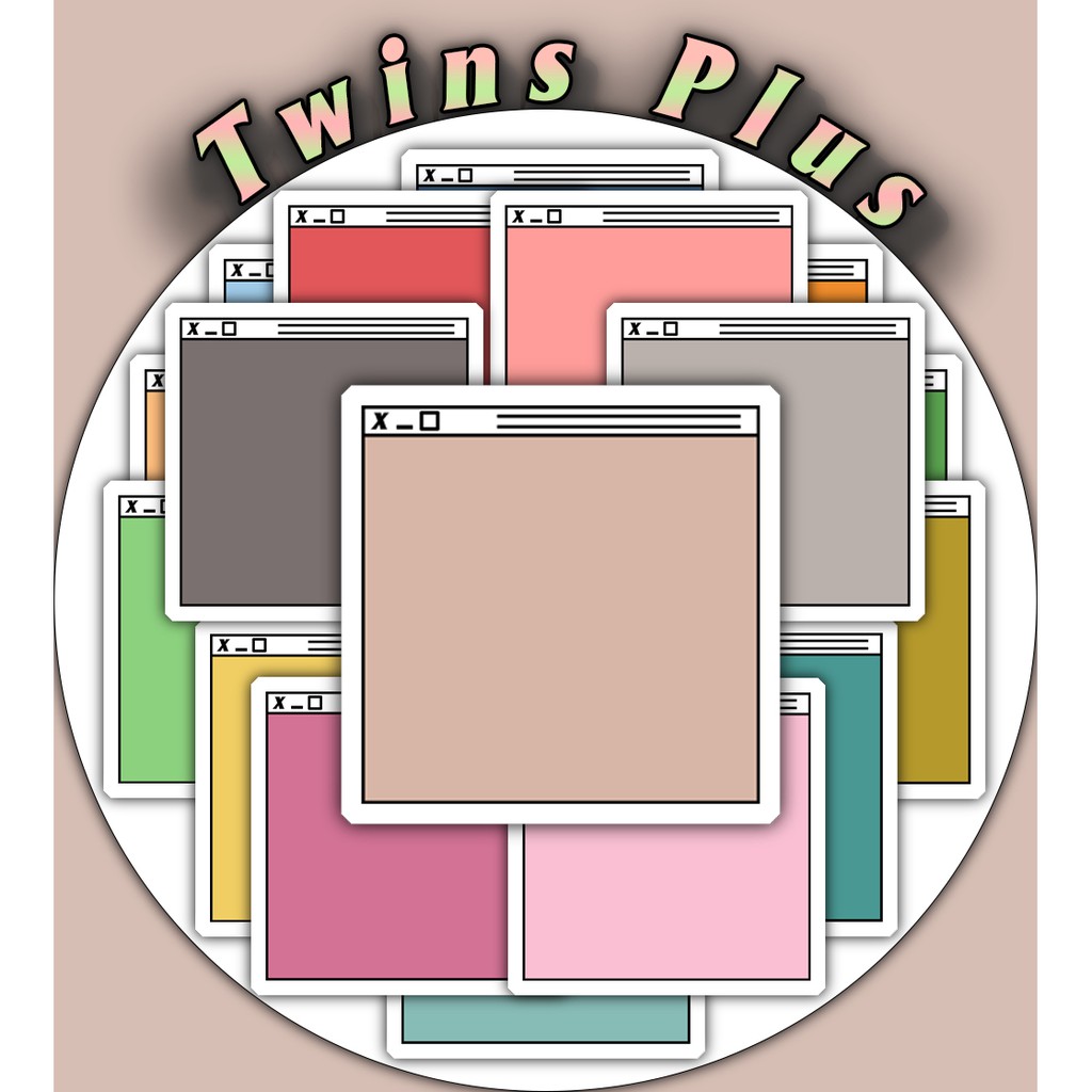 [Twins Plus] Bộ 20 Sticker Note, tem ghi tên dán trang trí laptop, máy tính bỏ túi, vali, điện thoại,đàn ghita