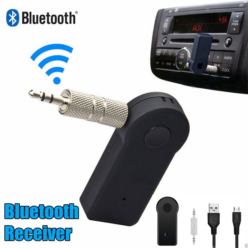 2 In 1 Wireless Bluetooth Receiver Transmitter Adapter 3.5mm Jack For Car Music Audio Aux Headphone Handsfree Reciever