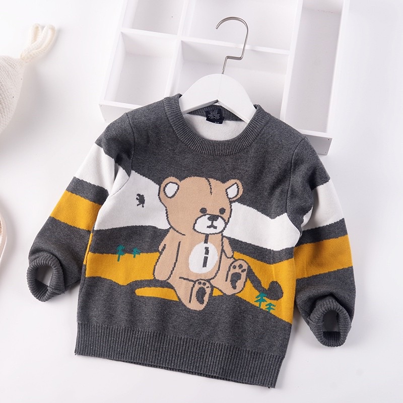 SP000663 Áo len cổ tròn các mẫu bé trai, chất len mềm đẹp không xù không giãn Ảnh thật RIo chụp hàng có sẵn kèm video