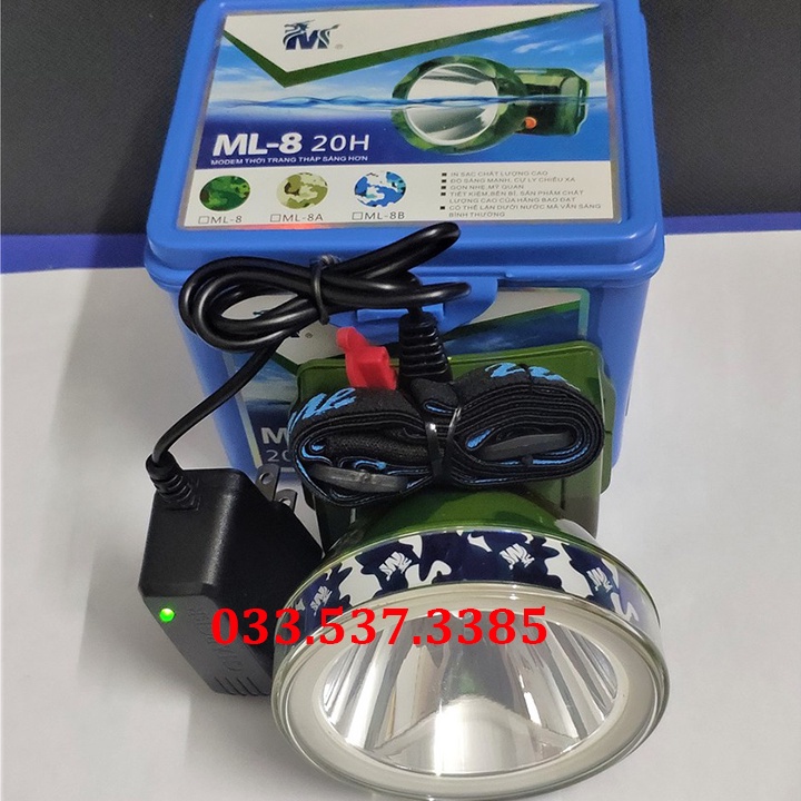 Đèn pin mini, đèn pin led đội đầu ML8 siêu sáng