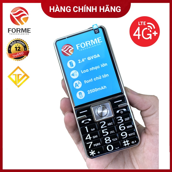Điện thoại Forme D888 4G Viền thép , Pin khủng , Màn hình lớn - Hàng chính hãng