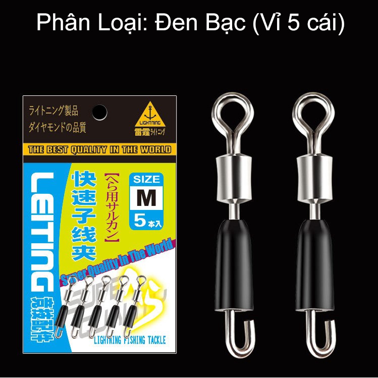 Vỉ Khóa Link Mà Ní Số 9 Câu Cá Chống Xoắn Cao cấp Siêu Tiện Lợi PK-2