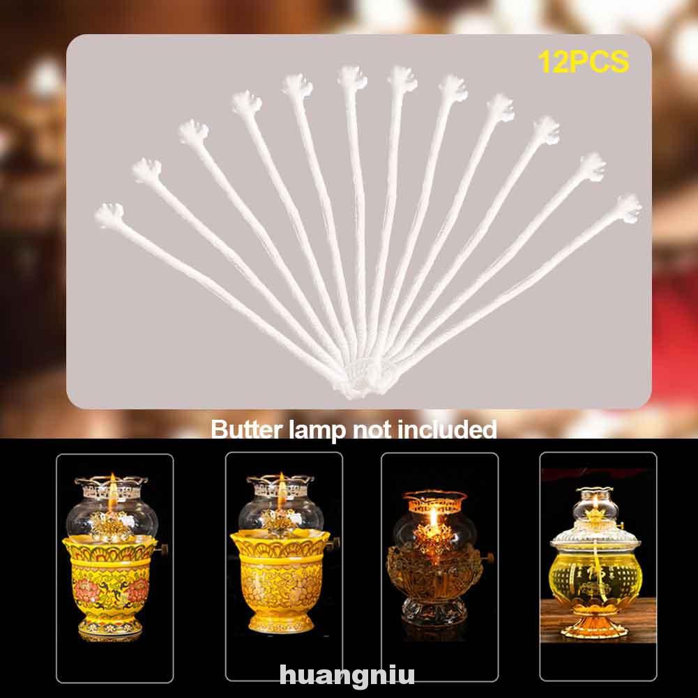 12pcs Durable Portable Replacement Parts Stable Trim For Wine Bottle Butter Lamp Fiberglass Tiki Torch Wick