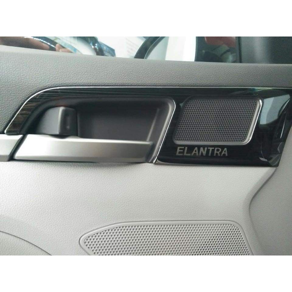 ELANTRA, Ốp nội thất titan xe Hyundai Elantra 2016-2019 - 9 chi tiết